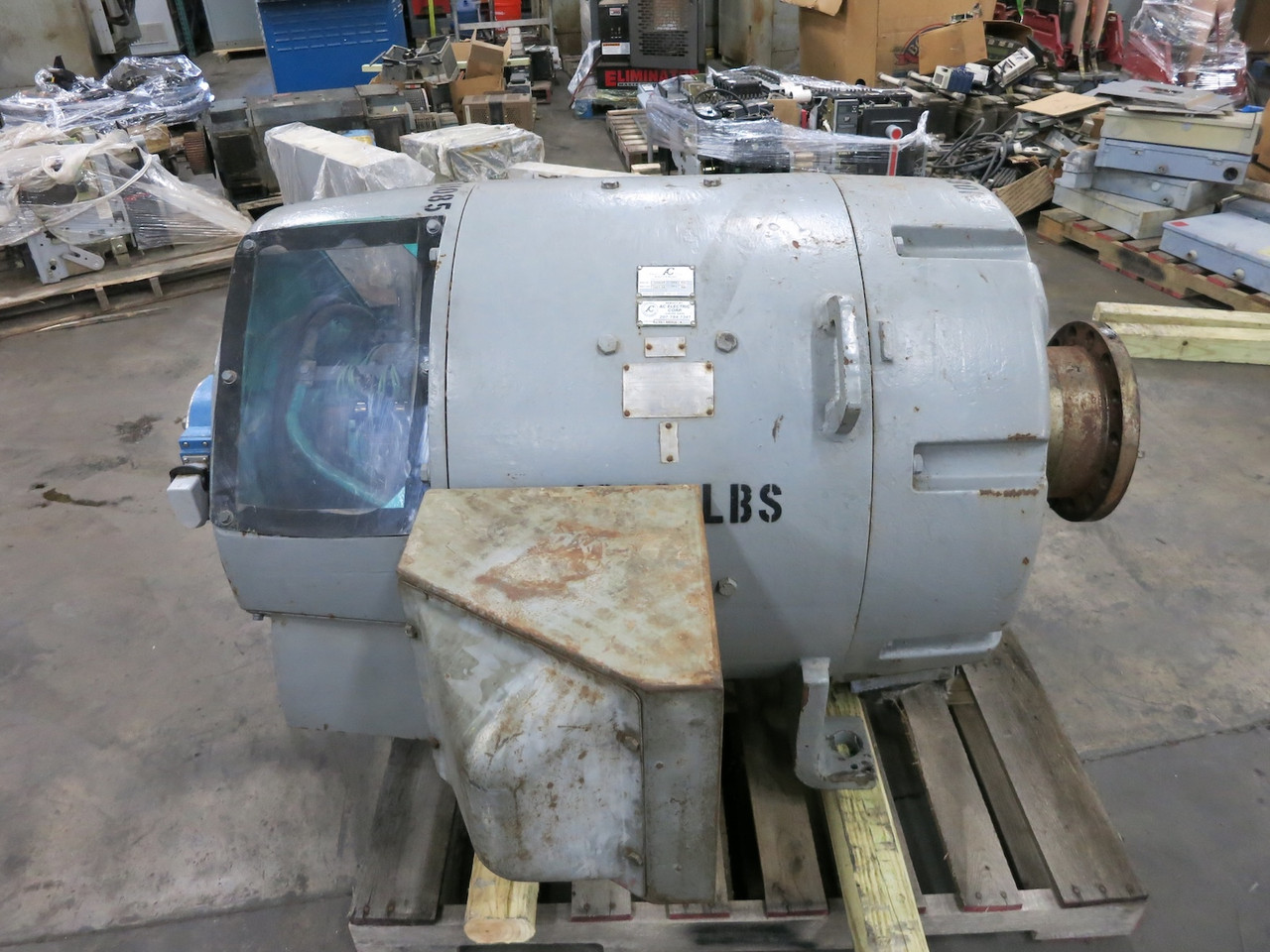 GE 250 HP DC Motor 500V 1150/1700 RPM SPSV 408A 500 VDC Kinamatic SP-SV 250HP (DW6882-1)