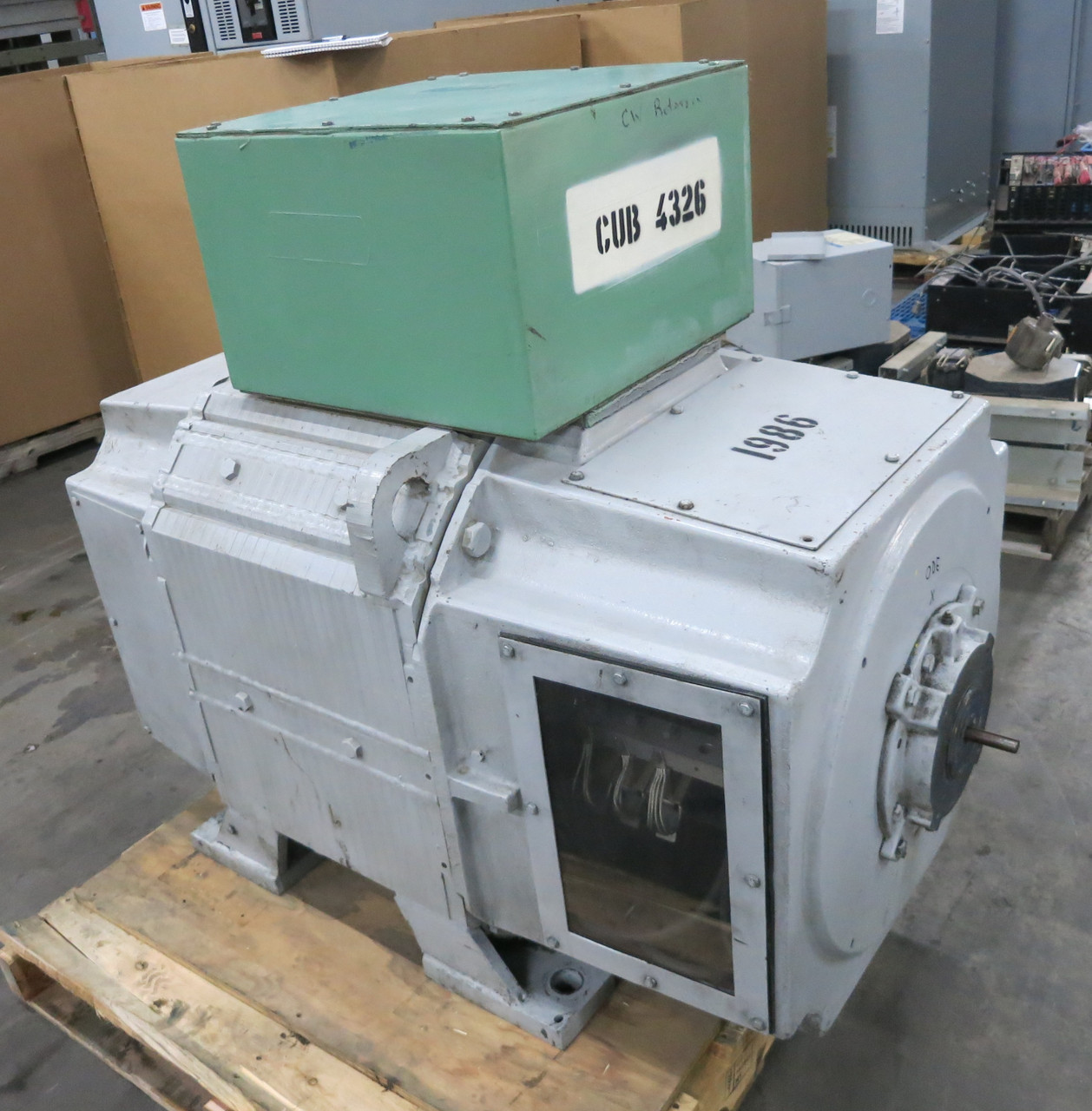 Reliance 300 HP DC Motor B587ATZ 500V 1150/1500 RPM Type TR 476A 500 VDC SPSV (DW6894-1)