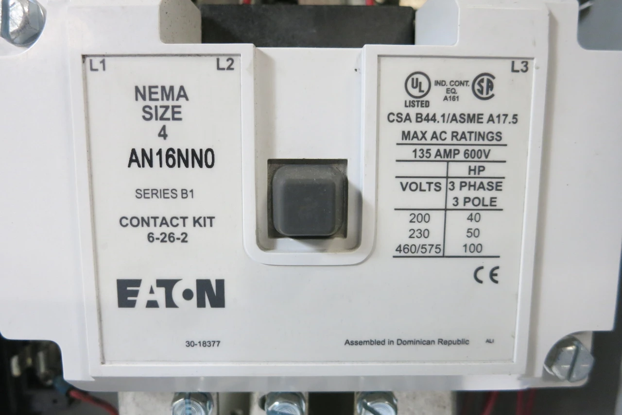 General Electric GE 8000 Size 4 Starter 150A Breaker 24" MCC Bucket 150 Amp (BJ0986-1)