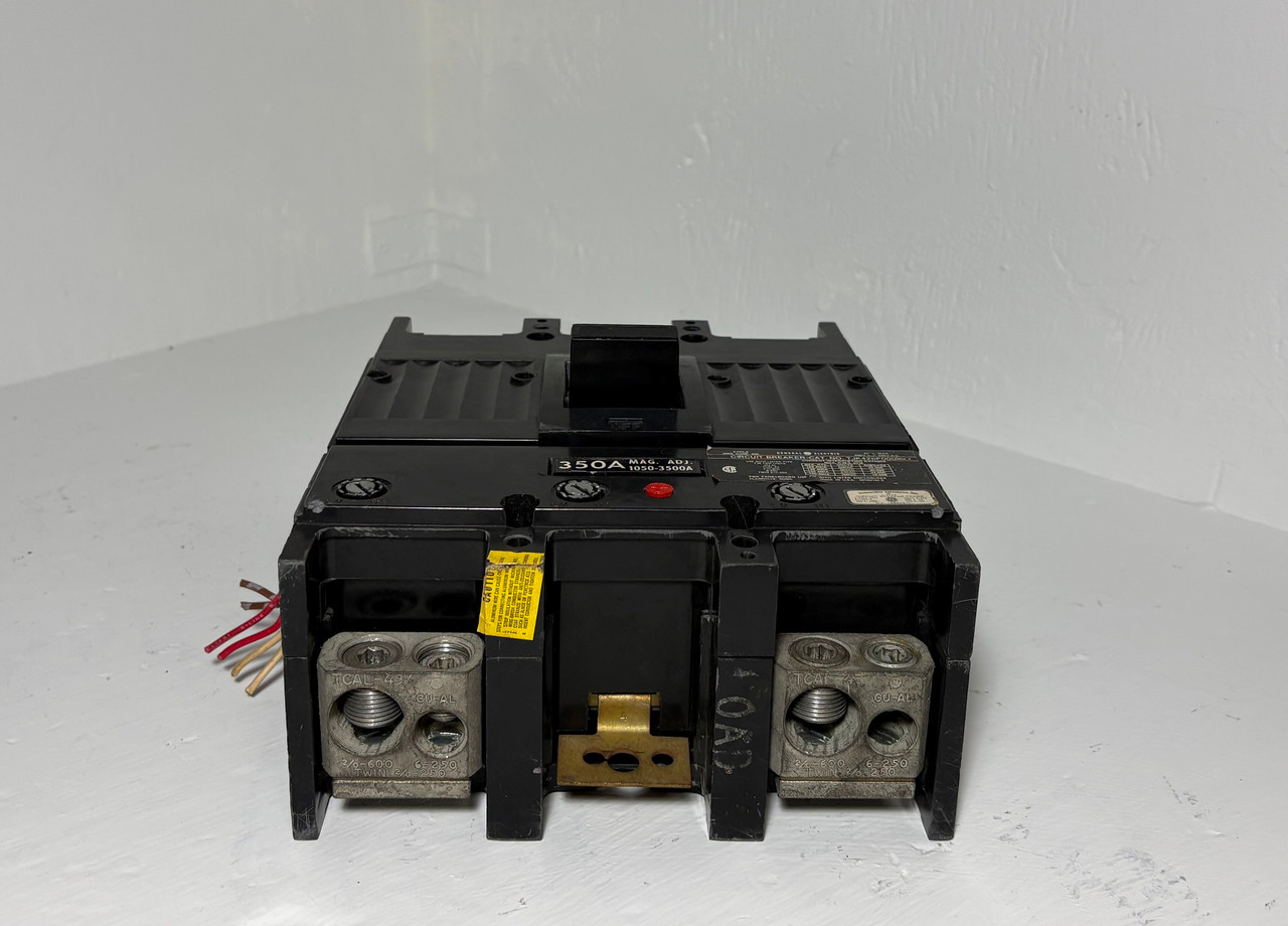 GE TJK426F000 400A 2 Pole Breaker w/ 350 Amp Trip Aux & UVR 2P General Electric (EM5398-1)