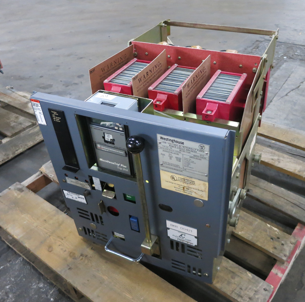 Westinghouse DSL206 800A Fused Air Breaker MicroVersa ADS06C3F0804 Trip 800 Amp (DW6926-1)