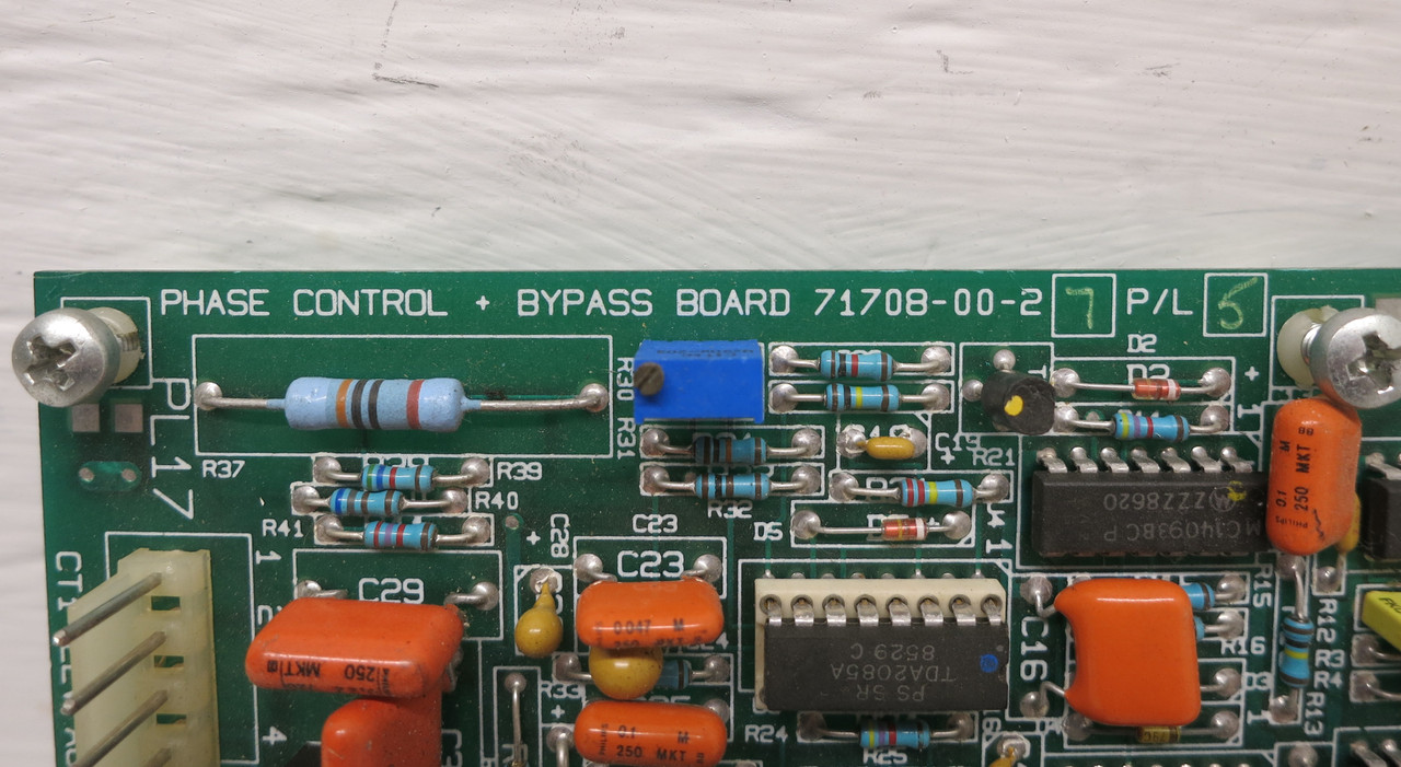 Liebert Emerson 71708-00-2 Rev 7 P/L 5 Phase Control + Bypass Board UPS PCB (DW6936-1)