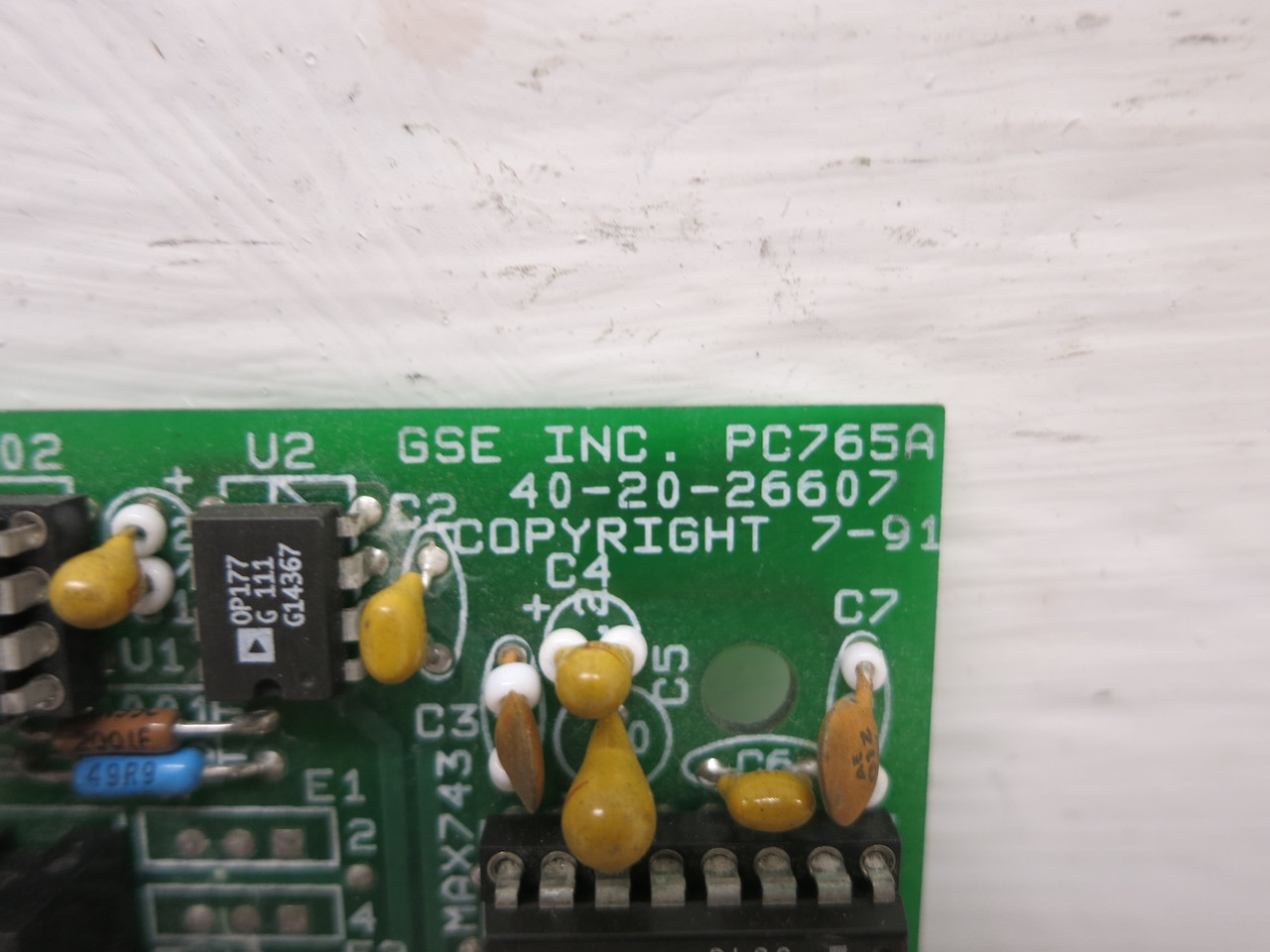 GSE PC765A Control Board PCB 40-20-26607 420765-26600 (DW6939-1)