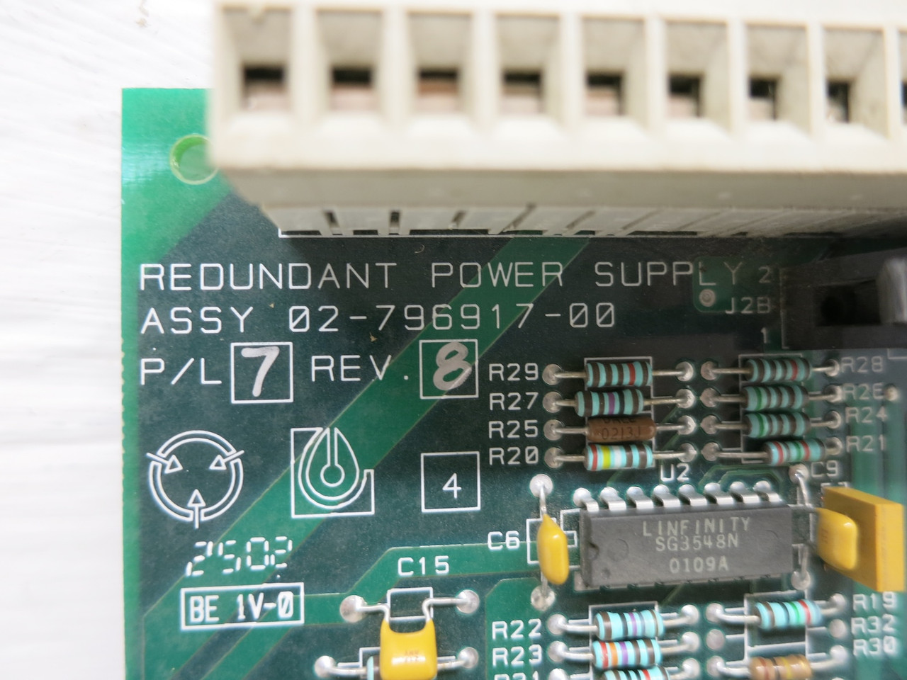 Liebert Emerson 02-796917-00 Rev 8 P/L 7 Redundant Power Supply Board UPS PCB (DW6942-1)