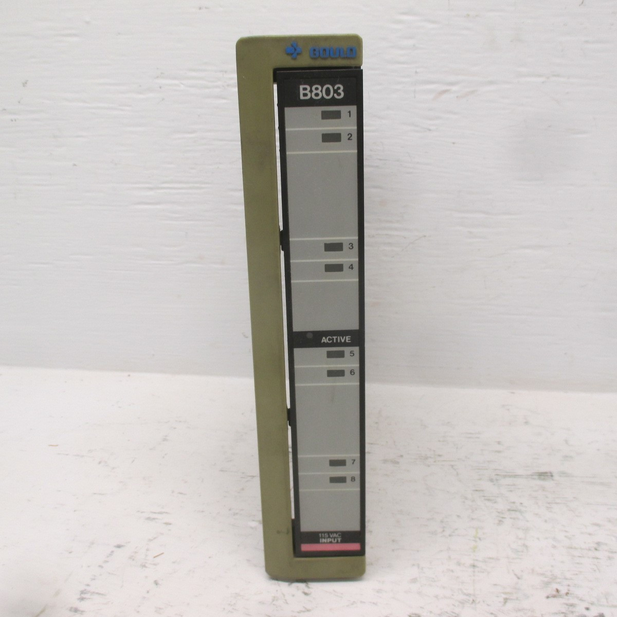 Gould Modicon AS-B803-008 B803 115-VAC Input Module A 8PT I/O PLC (AH0473-1)