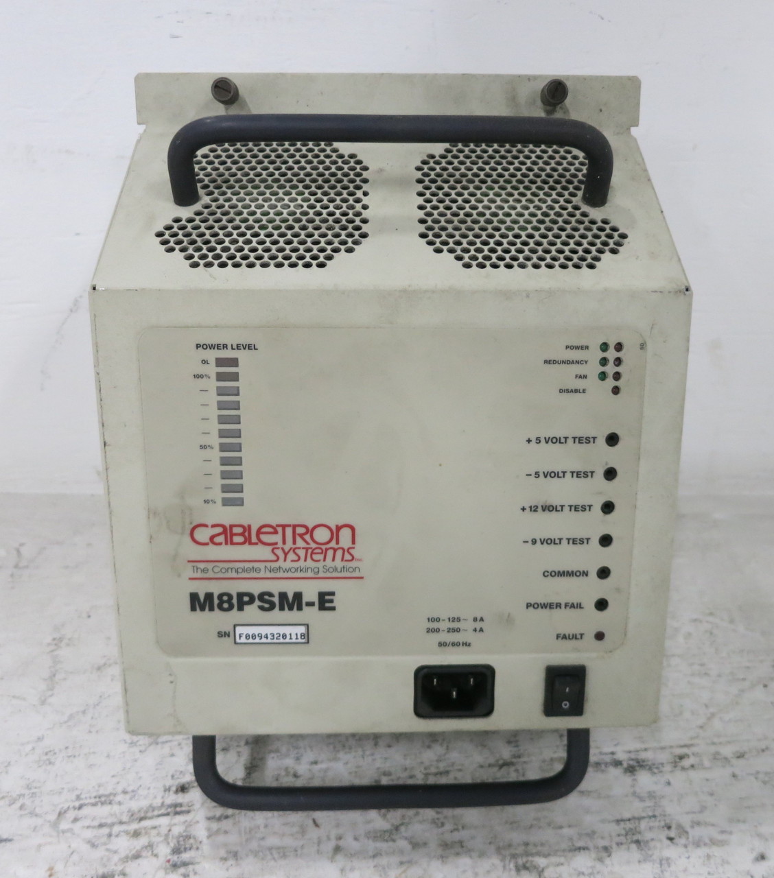 Cabletron Systems M8PSM-E Power Supply Module Zytec EP071218 for MMAC (DW6959-2)