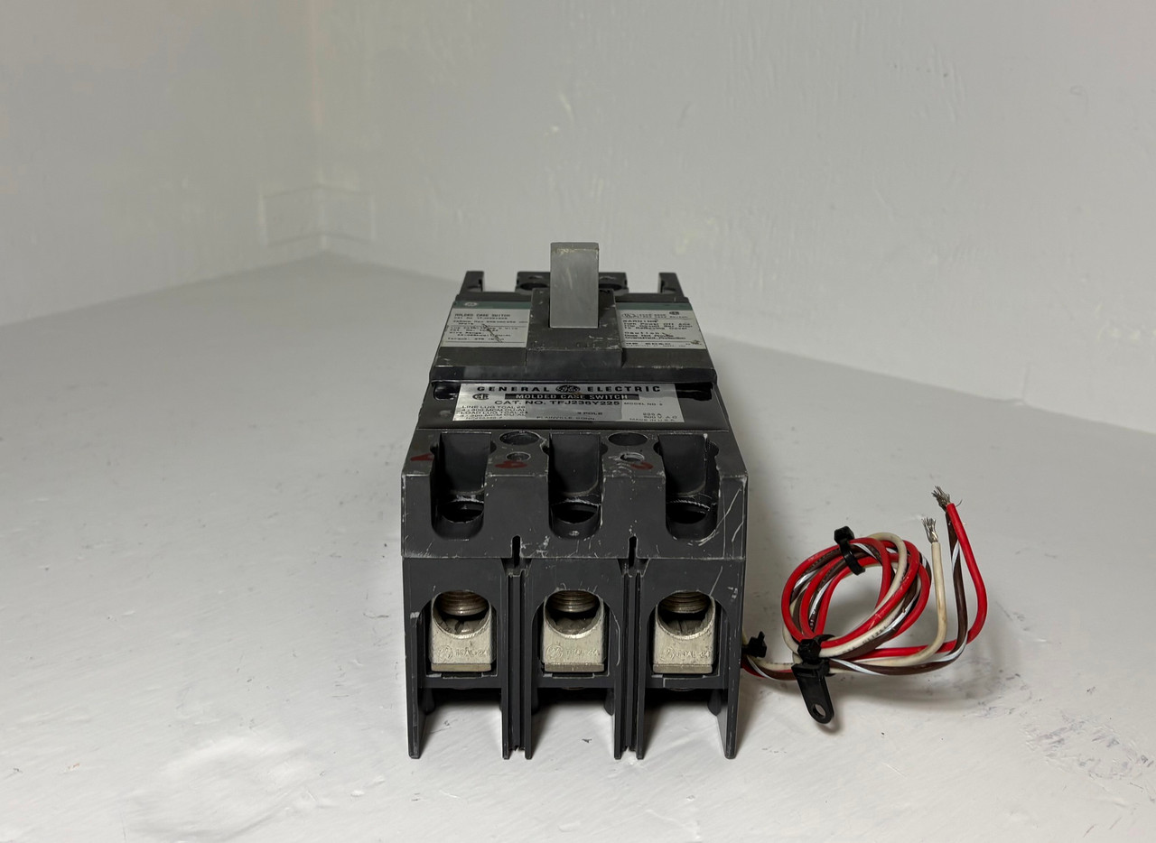 GE TFJ236Y225 225A Molded Case Switch Green Label w Aux 225 Amp General Electric (EM5404-3)