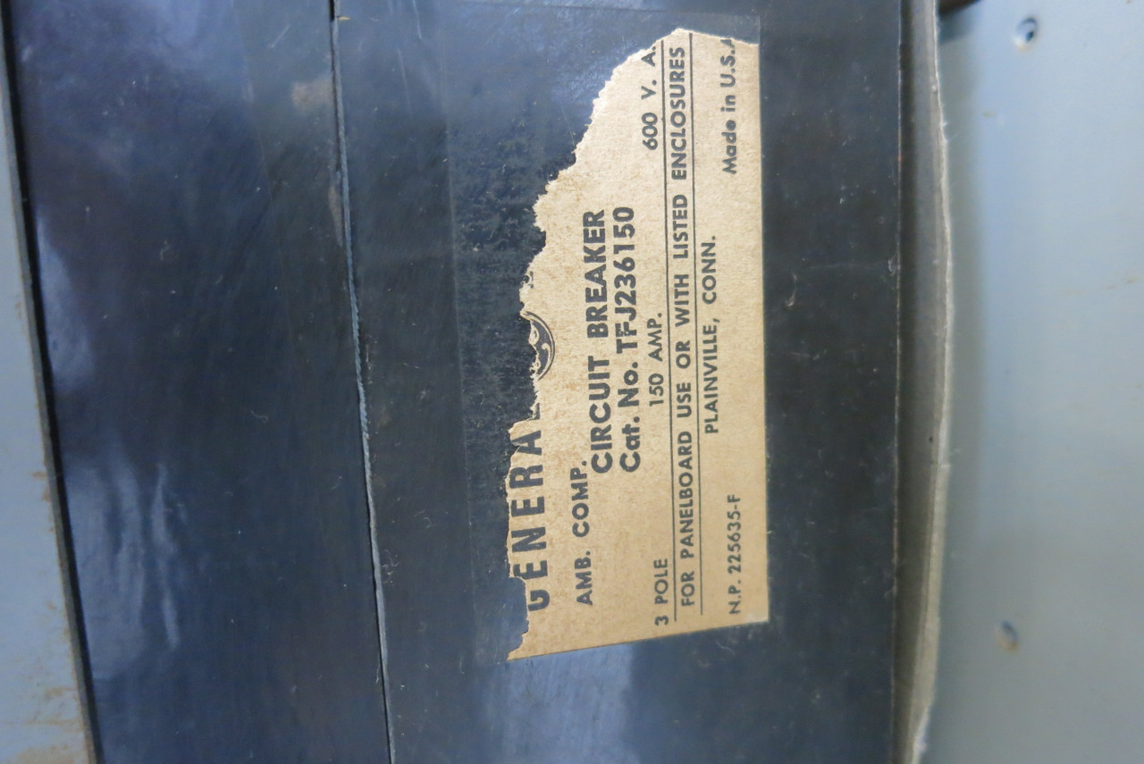 General Electric GE 7700 Series 150A Breaker Feeder 30" MCC Bucket 150 Amp (BJ0995-1)