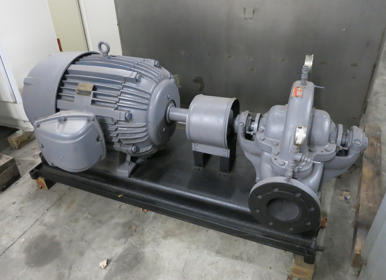 Aurora 411-BF Split Case Centrifugal Pump 75 HP Motor 1029 GPM 4x5x15 460V (DW7009-1)