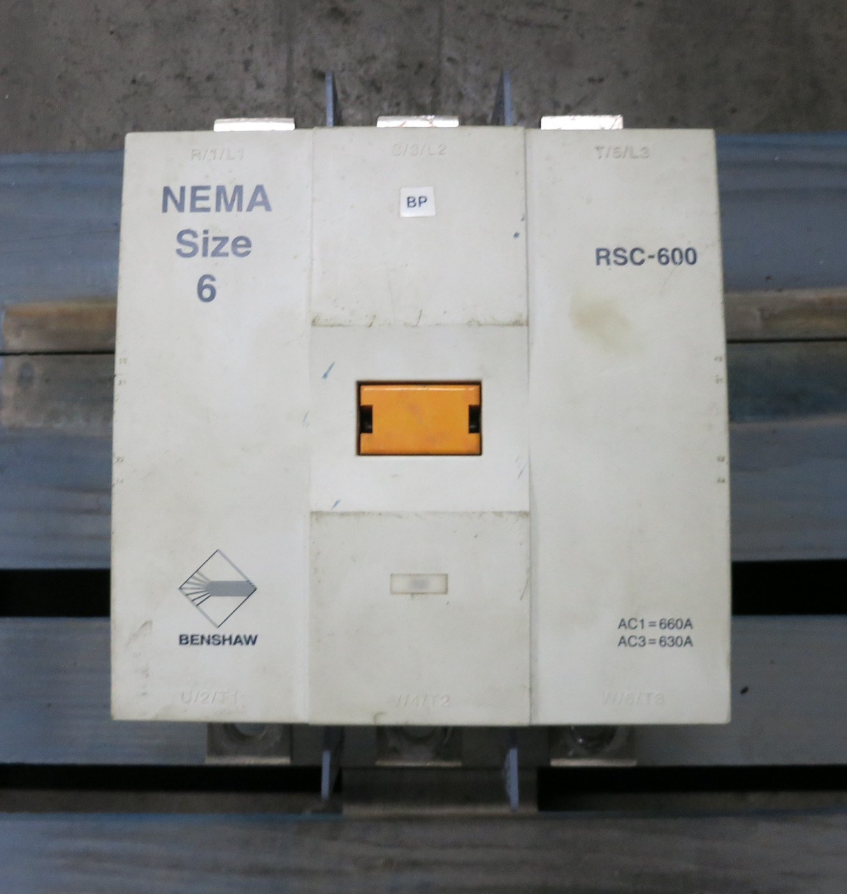 Benshaw RSC-600 Size 6 Magnetic Contactor 660 Amp 3PH 400 HP 120V Coil 660A Sz6 (DW7025-1)