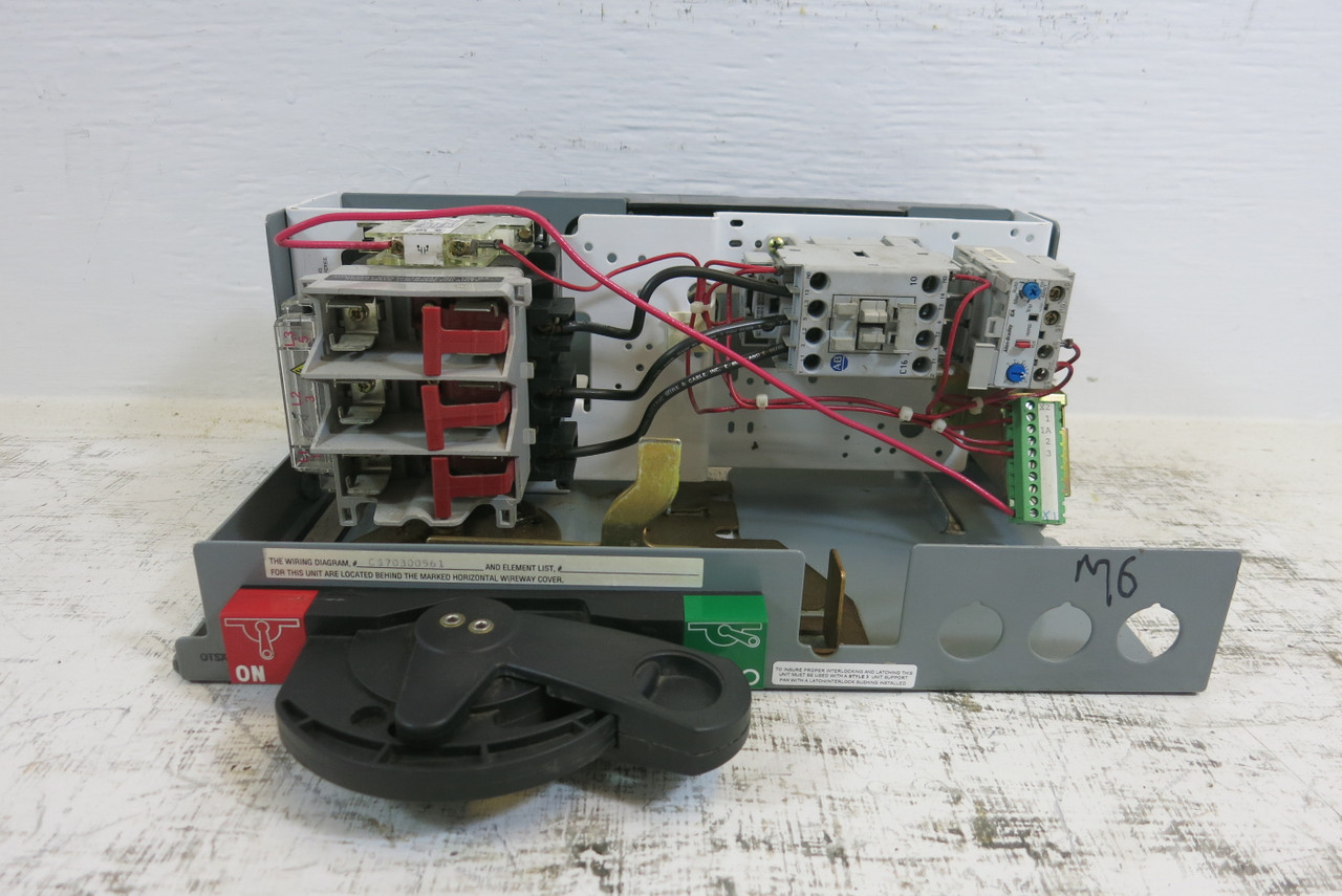 Allen Bradley 2100 Centerline 30 Amp Fusible Size 1 Starter 6" MCC Bucket 30A (BJ1004-3)