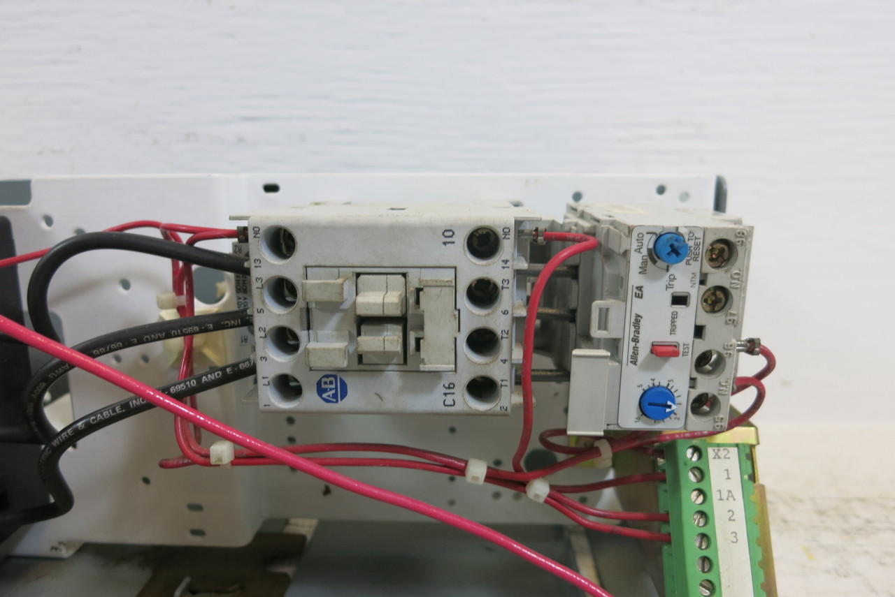 Allen Bradley 2100 Centerline 30 Amp Fusible Size 1 Starter 6" MCC Bucket 30A (BJ1004-3)