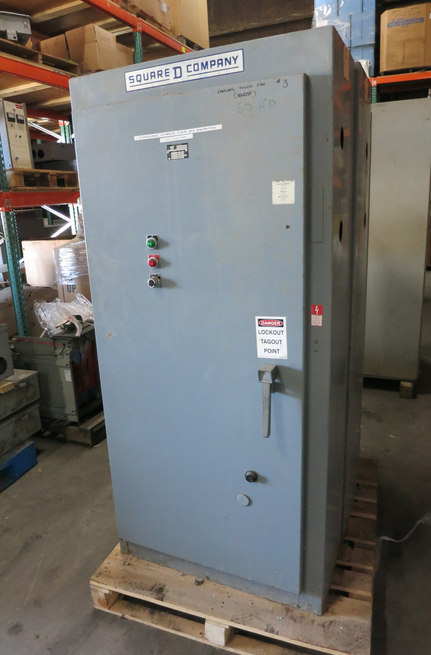 Square D Size 3 50 HP Autotransformer Motor Starter Reduced Voltage 8606 460V (DW7038-2)