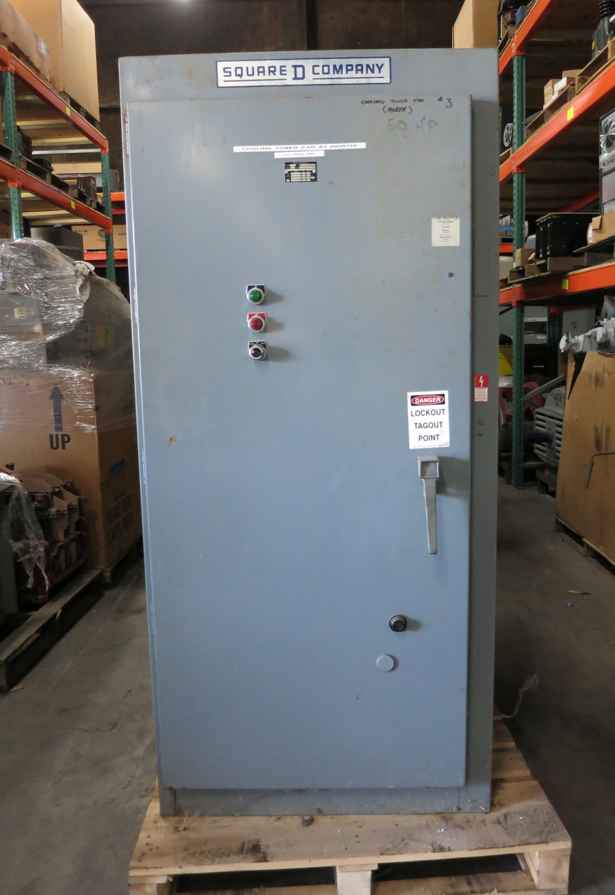 Square D Size 3 50 HP Autotransformer Motor Starter Reduced Voltage 8606 460V (DW7038-2)