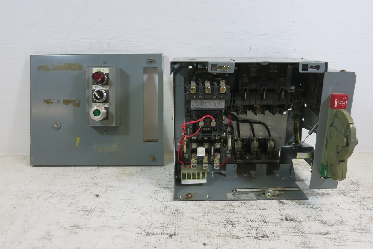 Allen Bradley 2100 Centerline Size 2 Starter 60 Amp Fusible 12" MCC Bucket 509 (BJ1005-28)