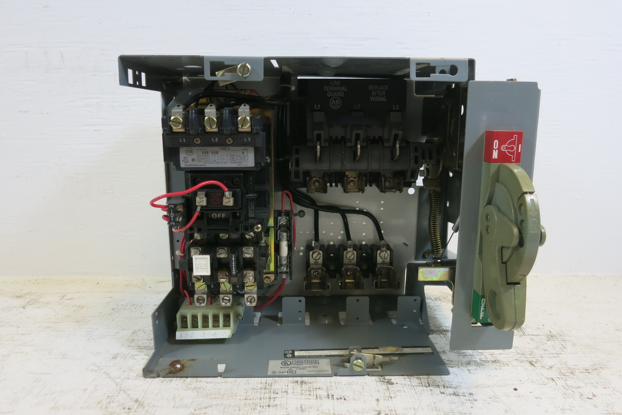 Allen Bradley 2100 Centerline Size 2 Starter 60 Amp Fusible 12" MCC Bucket 509 (BJ1005-28)