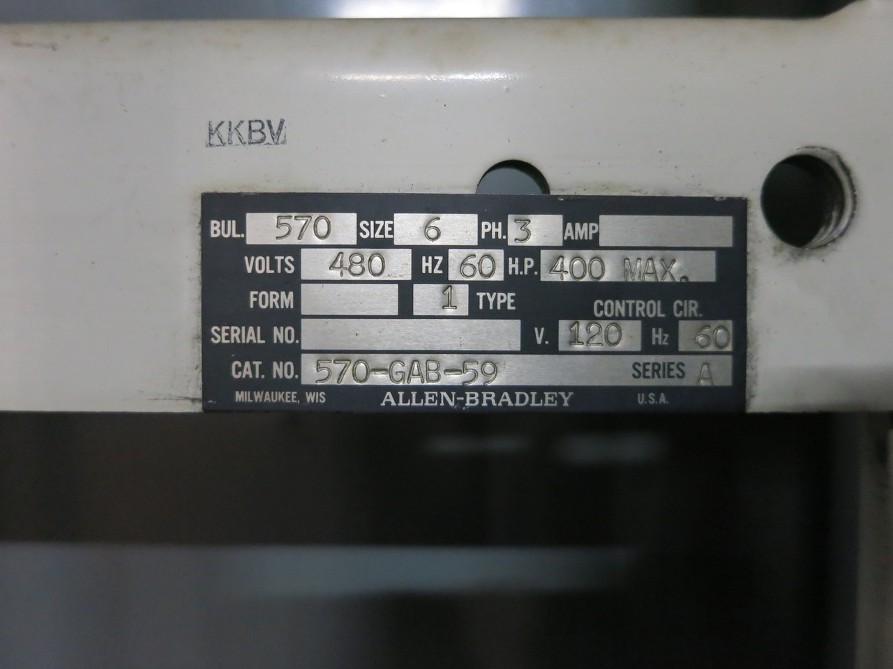 Allen Bradley Size 6 400 HP Autotransformer Motor Starter Reduced Voltage 480V (DW7050-3)