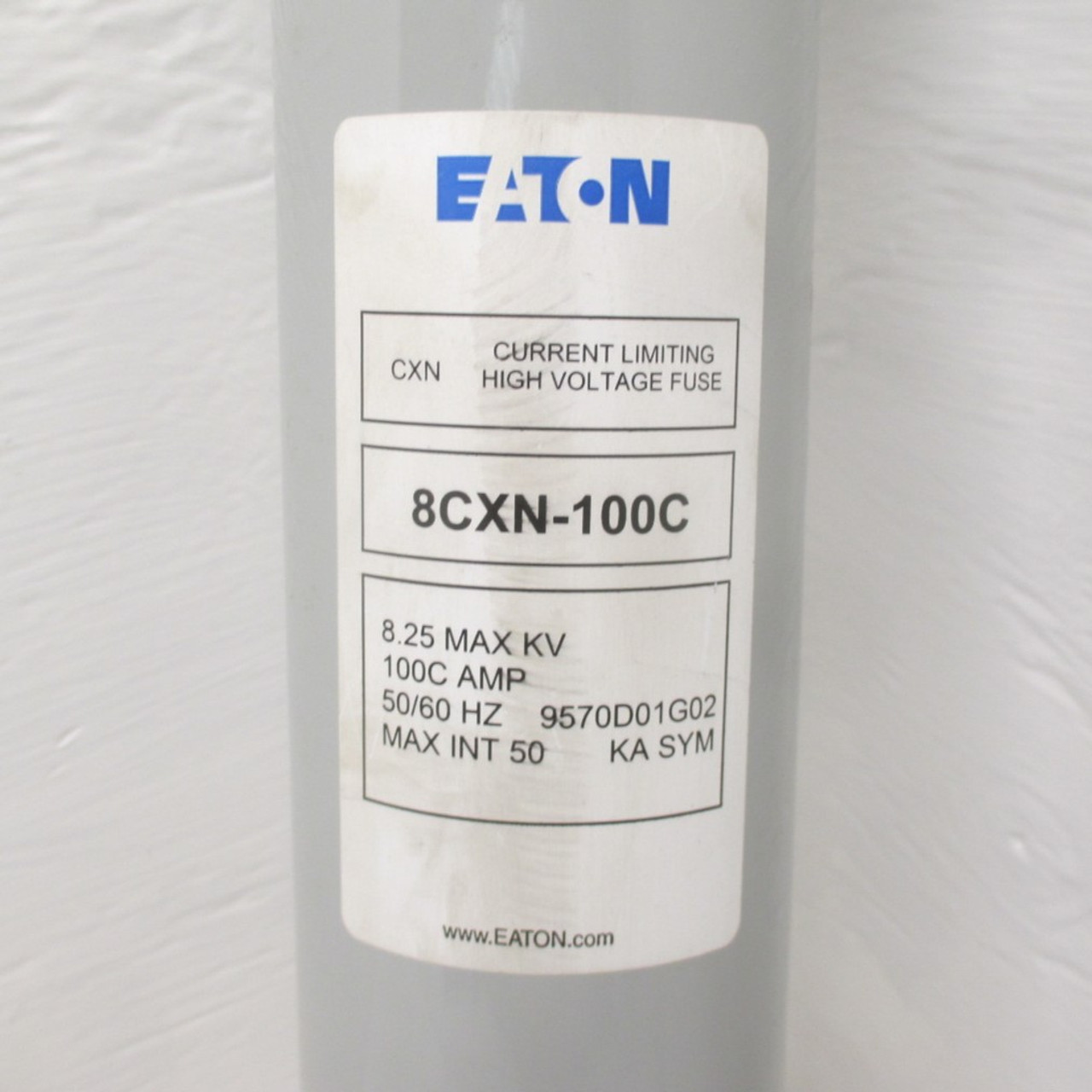 Eaton 8CXN-100C Current Limiting High Voltage Fuse 8.25 Max KV 100C A 9570D01G02 (AH0517-3)