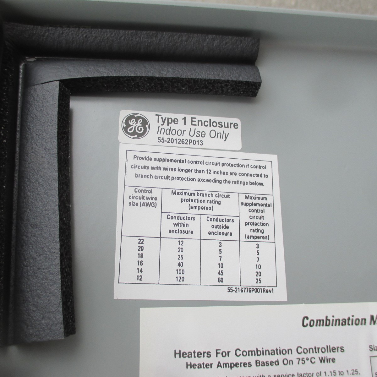 NEW GE Magnetic Starter Fused Combo Box Size 3 100A 300-Line 480V Coil NIB (AH0520-1)