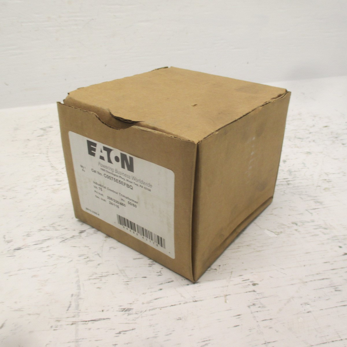 NEW Eaton C0075E5EFBQ 75VA Control Transformer 208/230/460 - 24/115 V 1PH (AH0523-27)