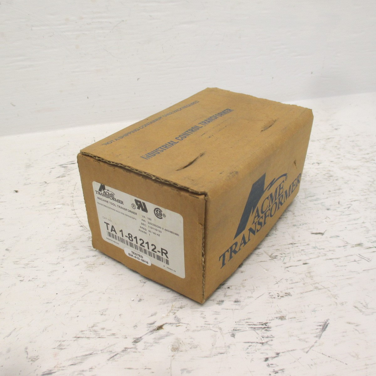 NEW Acme TA-1-81212-R Machine Tool Transformer 150VA 50/60Hz 1PH TA1-81212-R NIB (AH0521-16)