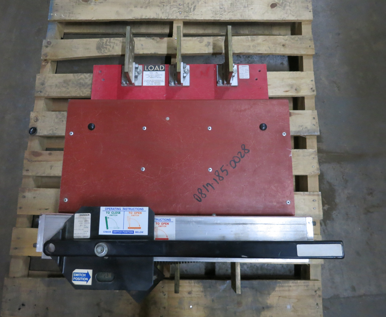 Pringle QA-B-2033-S 2000A 480V Bolted Pressure Contact Switch 2000 Amp QAB2033S (DW7069-1)