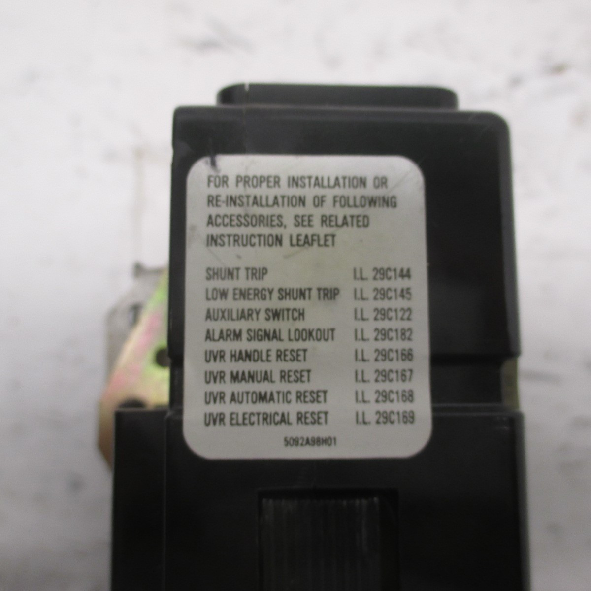 Cutler Hammer KES3400LS Digitrip RMS 310 Trip Unit W/ 400A Rating Plug 4KES400T (AH0532-1)