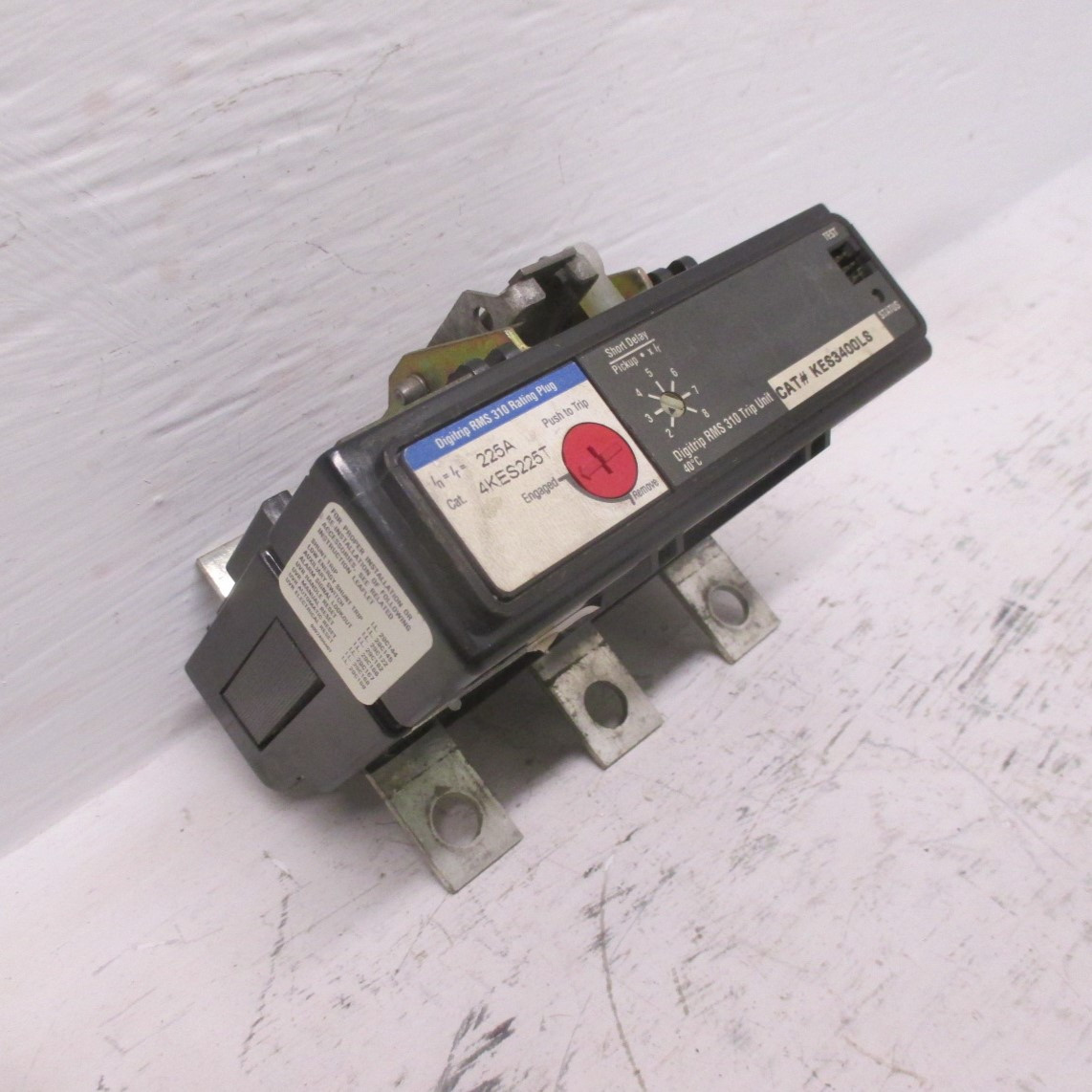 Cutler Hammer KES3400LS Digitrip RMS 310 Trip Unit W/ 225A Rating Plug 4KES225T (AH0533-1)