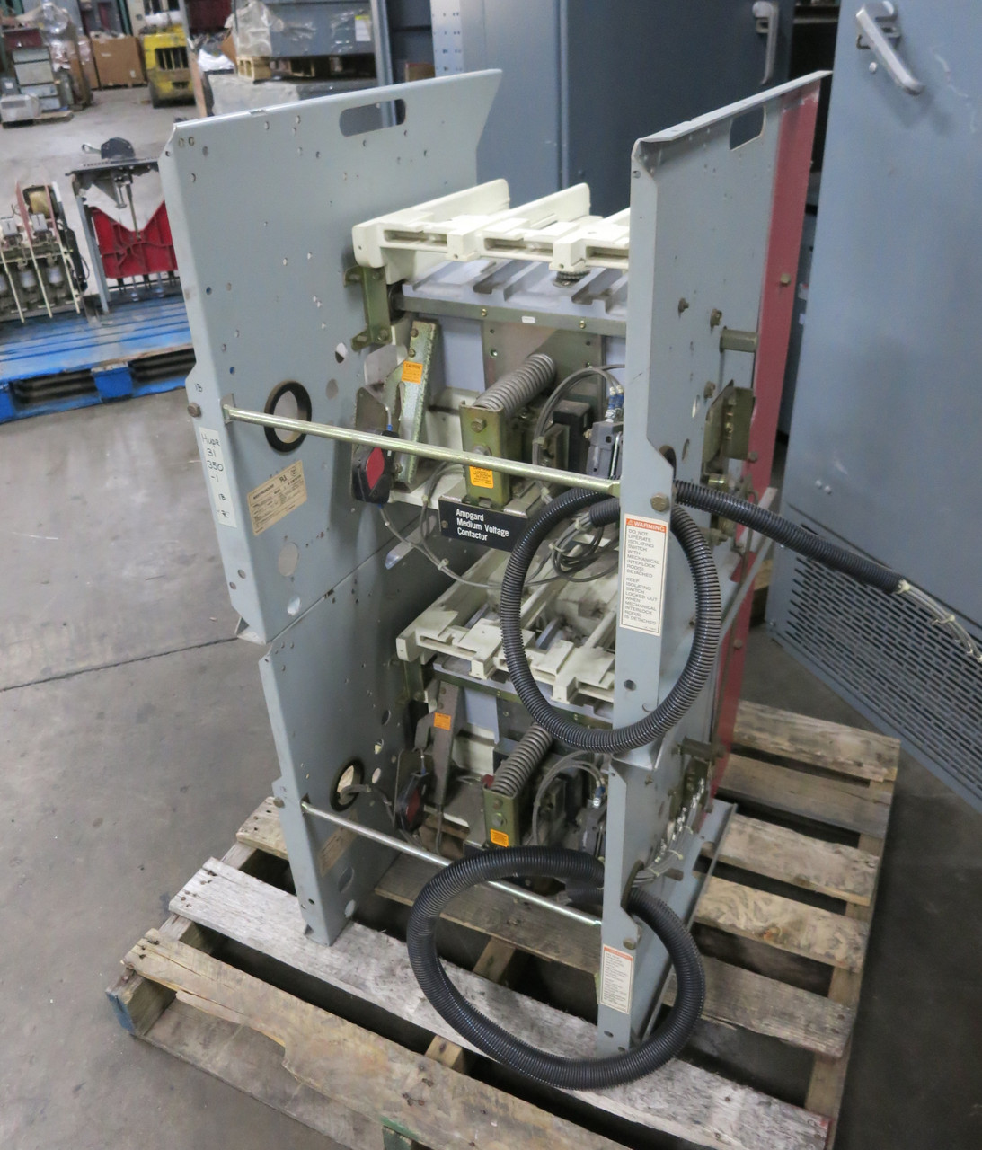 Westinghouse SJS50VW420 360A 5kV AC Vacuum Contactor Ampgard 2P Reversing SJS (DW7070-1)