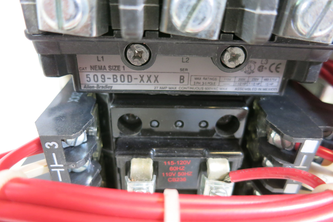 Allen Bradley 2100 Centerline Size 1 Starter 7A Breaker 12" MCC Bucket 7 Amp (BJ1010-2)