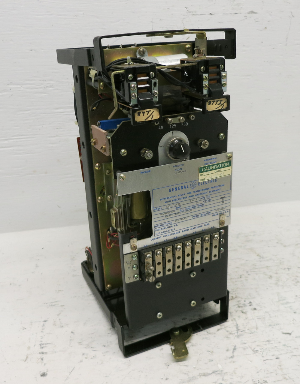 GE 12STD15C3A Differential Relay Transformer Protection Relay Type STD (NO CASE) (DW7104-1)