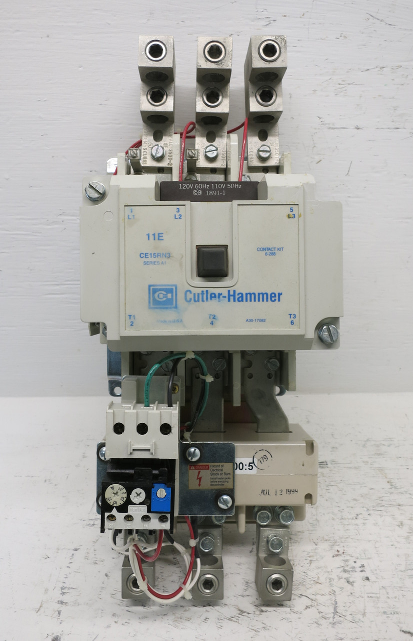 Eaton CE15RN3 Size 4.5 IEC AC Motor Starter C316FNA3 Overload 120V Coil 150 HP (DW7110-1)