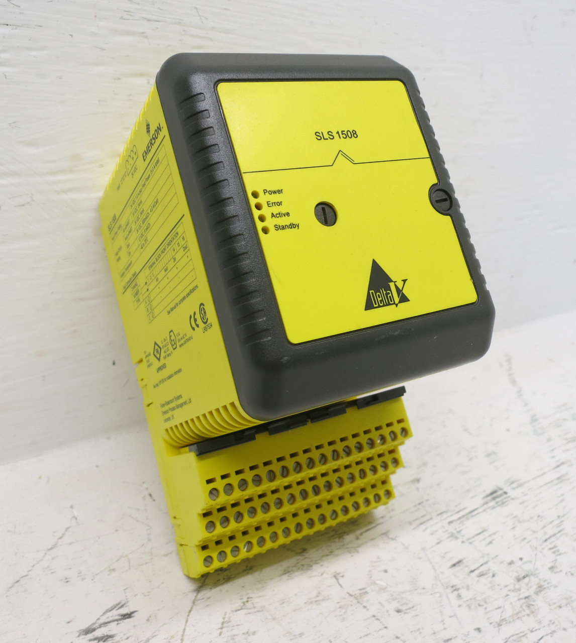 Emerson KJ2201X1-BA1 SLS1508 Smart Logic Solver w/ Base KJ2201X1-HA1 DeltaV PLC (DW7130-4)