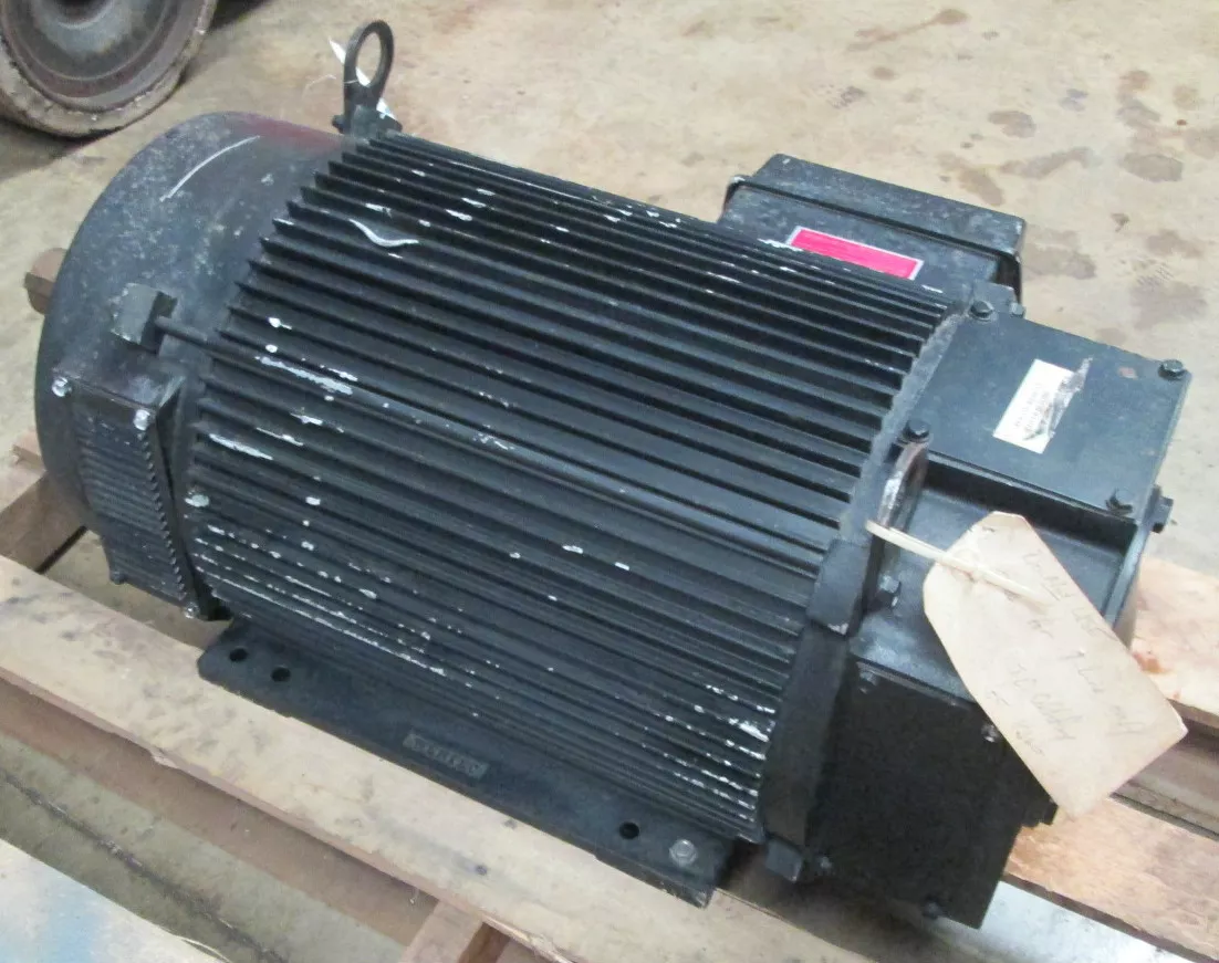 Powertec 30 HP DC Motor 287TCZ 640V 850 RPM DPBV Encl Brushless 640VDC 66A (PC0003-1)