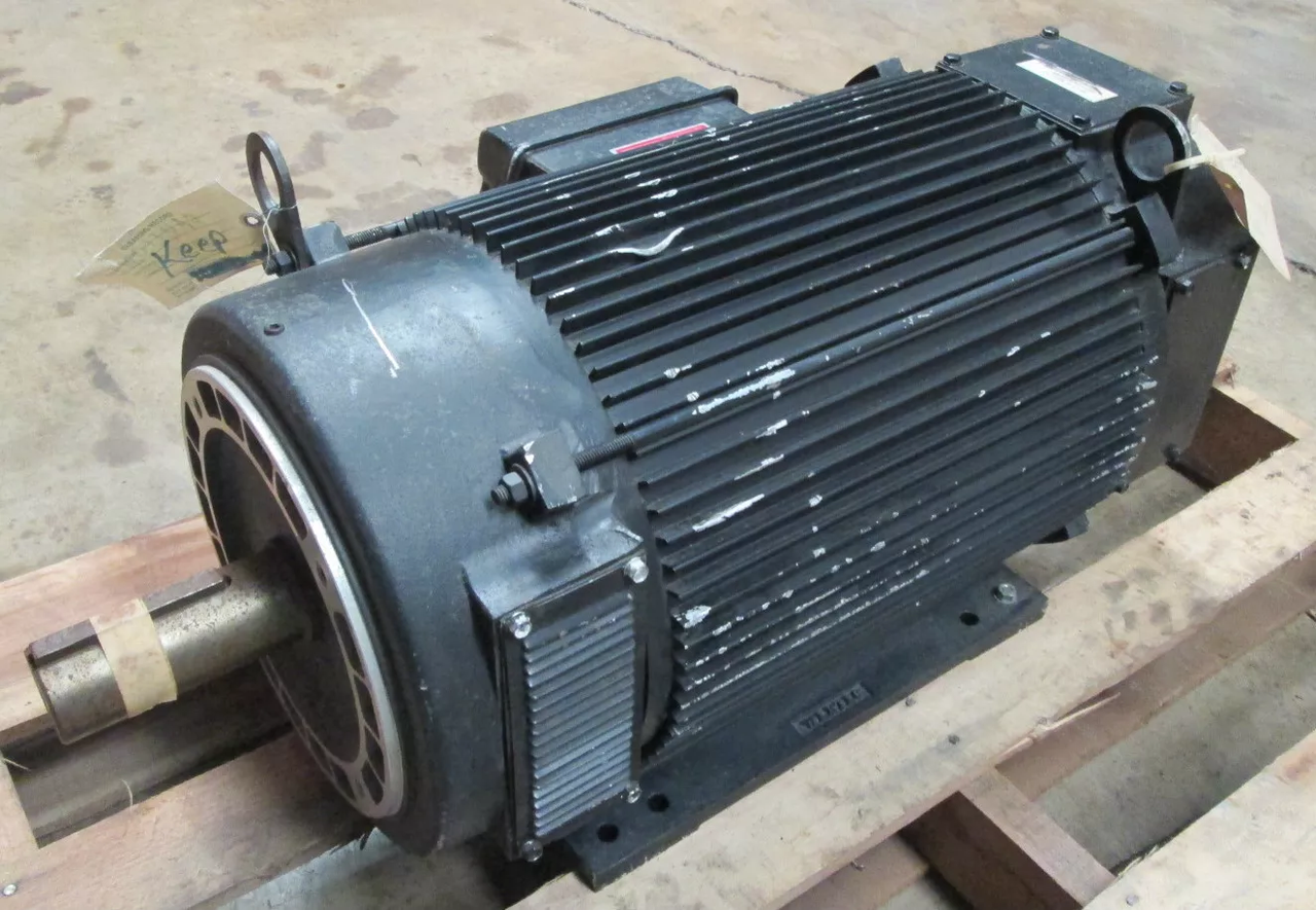 Powertec 30 HP DC Motor 287TCZ 640V 850 RPM DPBV Encl Brushless 640VDC 66A (PC0003-1)