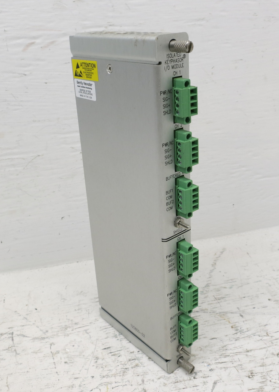 Bently Nevada 125800-02 Isolated Keyphasor I/O Module 3500 PLC 12580002 3500/25 (DW7144-1)