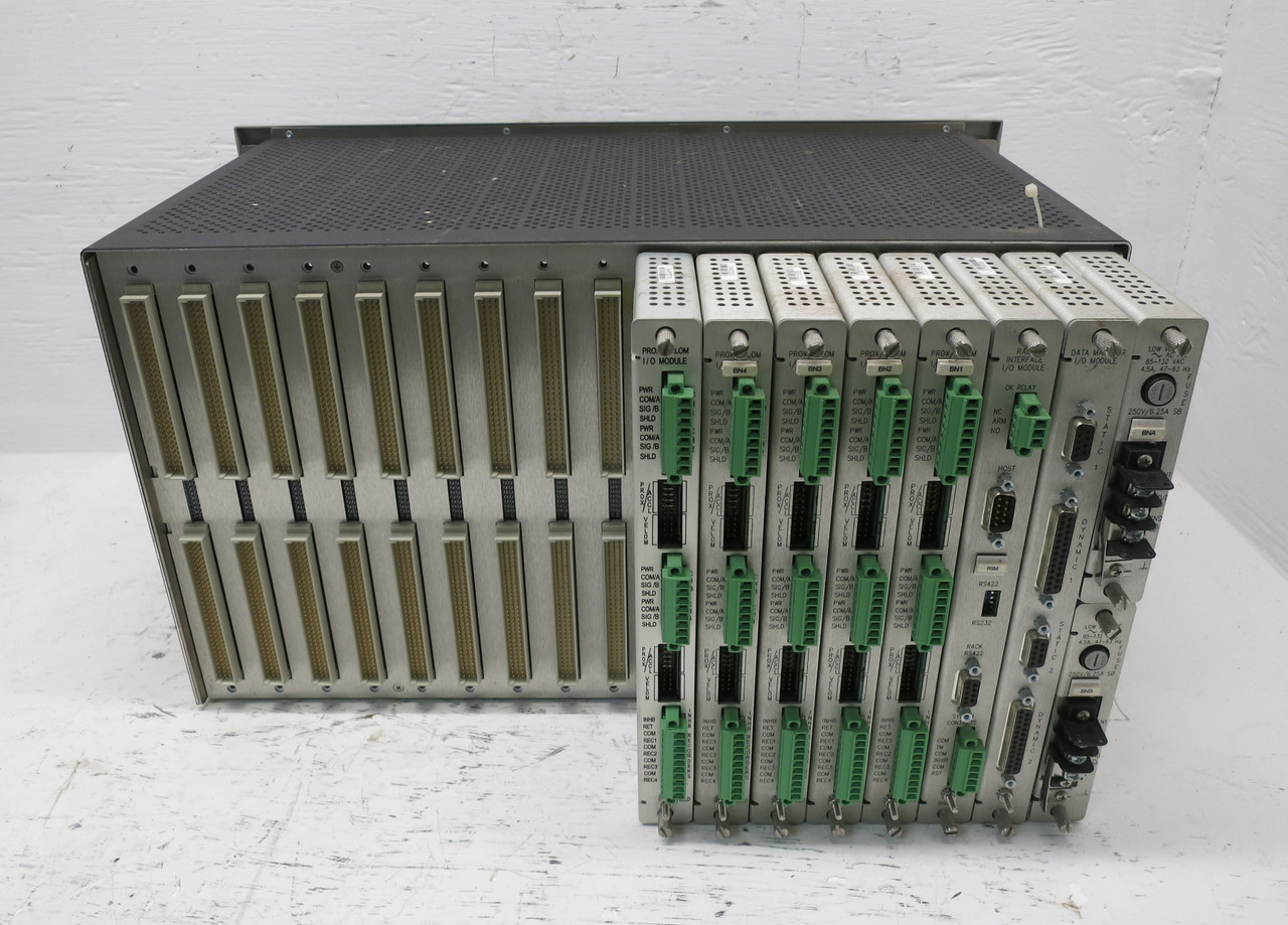 Bently Nevada 3500/05-01-01-00-00-01 PLC Rack Chassis w Power Supply Modules (DW7141-1)