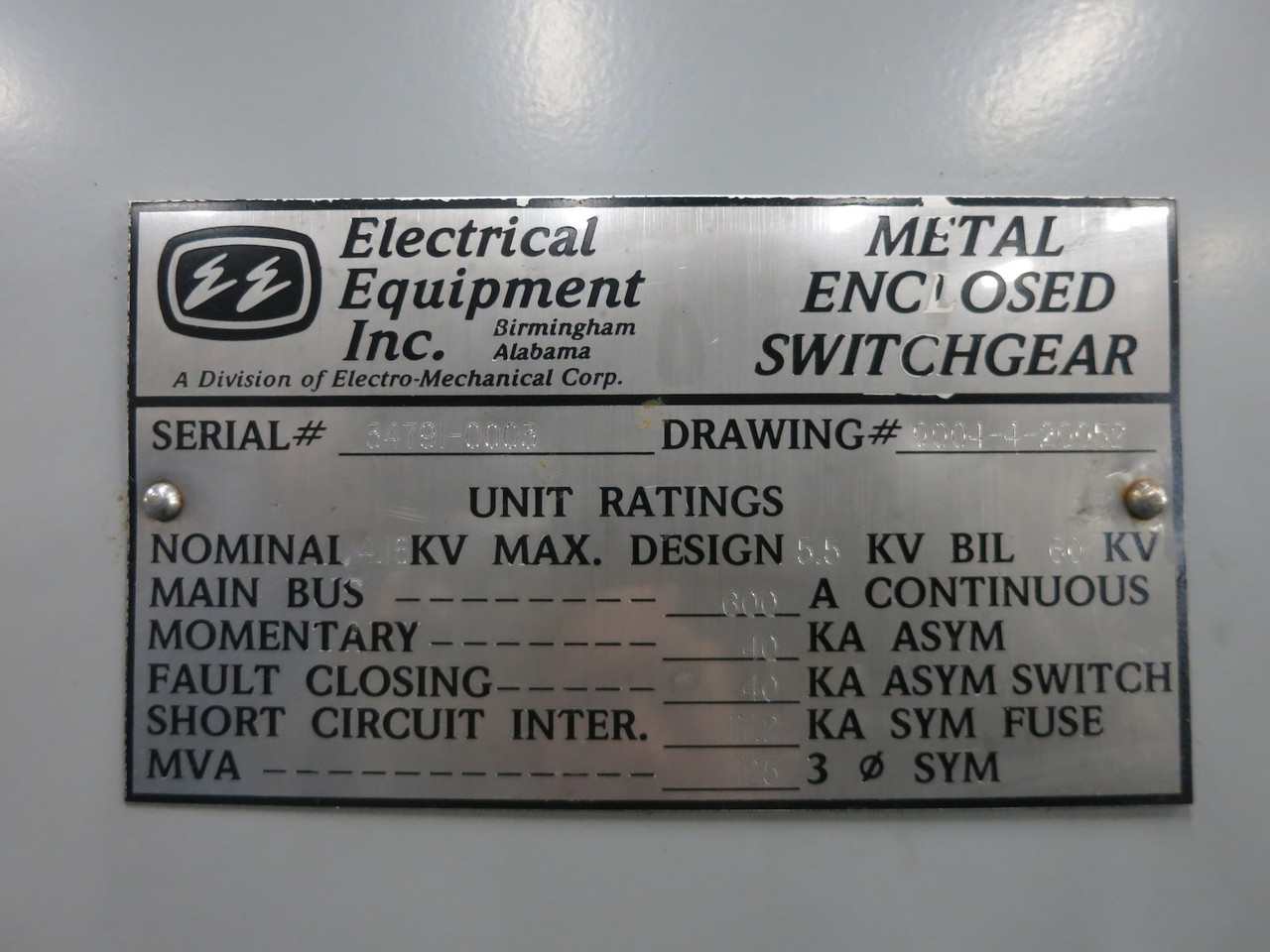 NEW 5kV Switchgear Fusible Load Interrupter Switch 600A Auto Jet S&C 5 kV 4.16kV (DW7150-1)