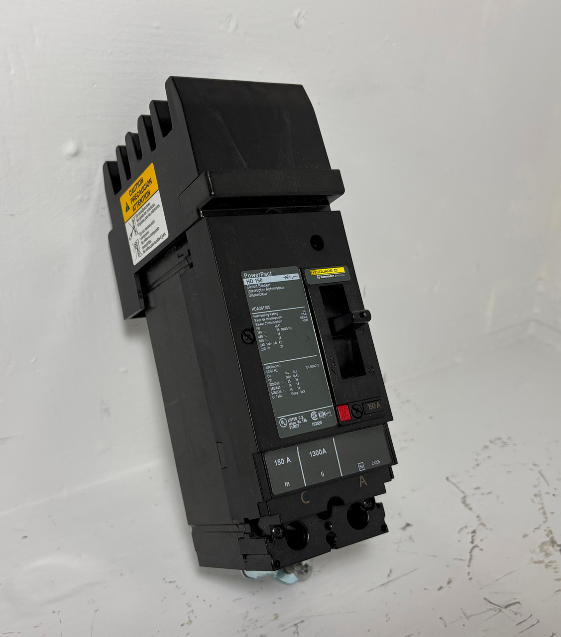 NEW Square D I-Line HDA261505 150A HD 150 PowerPact 2P Breaker HD150 150 Amp NNB (EM5472-1)