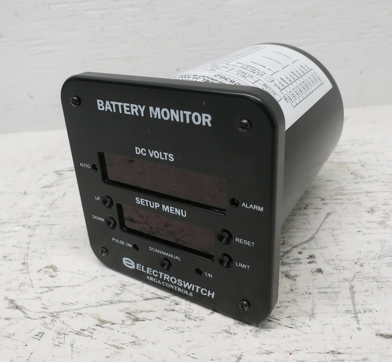 Image of NEW Electroswitch 25-1000-125A Battery Monitor Voltage Ground Alarm Relay ARGA
