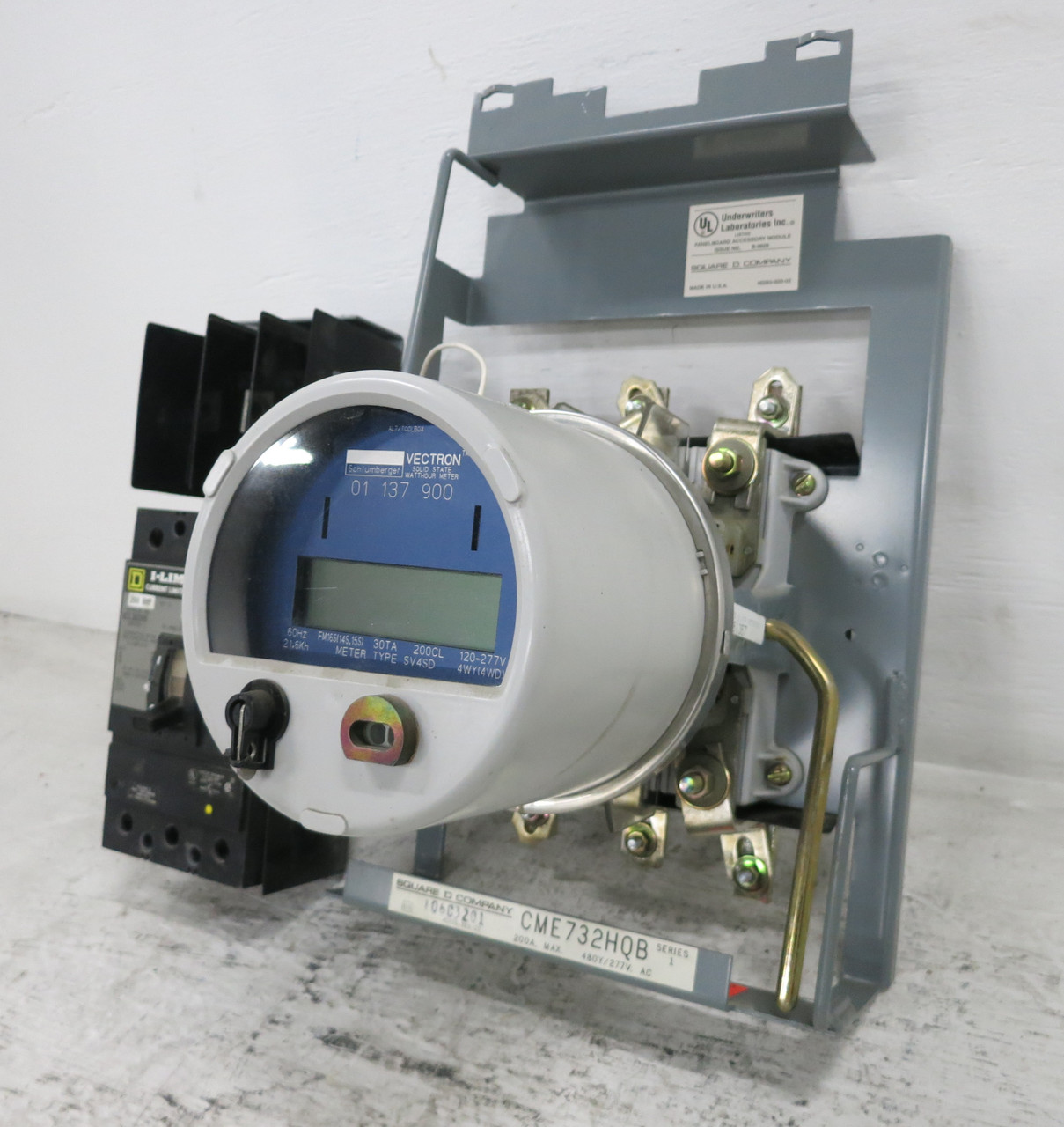 Square D CME732HQB 200A Watthour Meter Vectron SV4SD 200 Amp KIL36200 480/277 (DW7167-1)