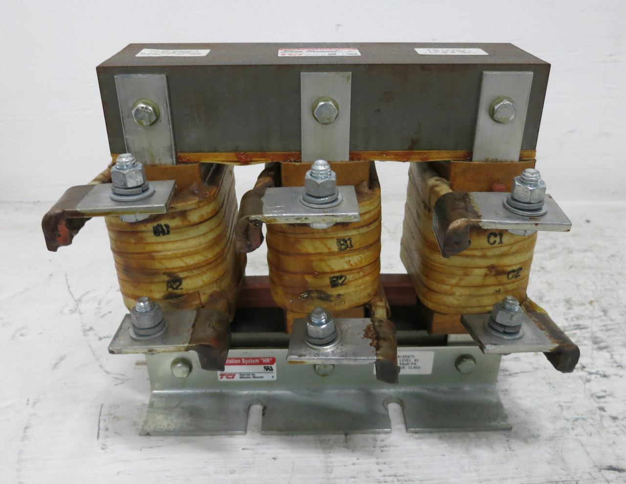 TCI KLR250GCB Line Reactor 250A 44uH 9370 AB 165875 3PH KLR-250GCB KLR250 (DW7181-1)