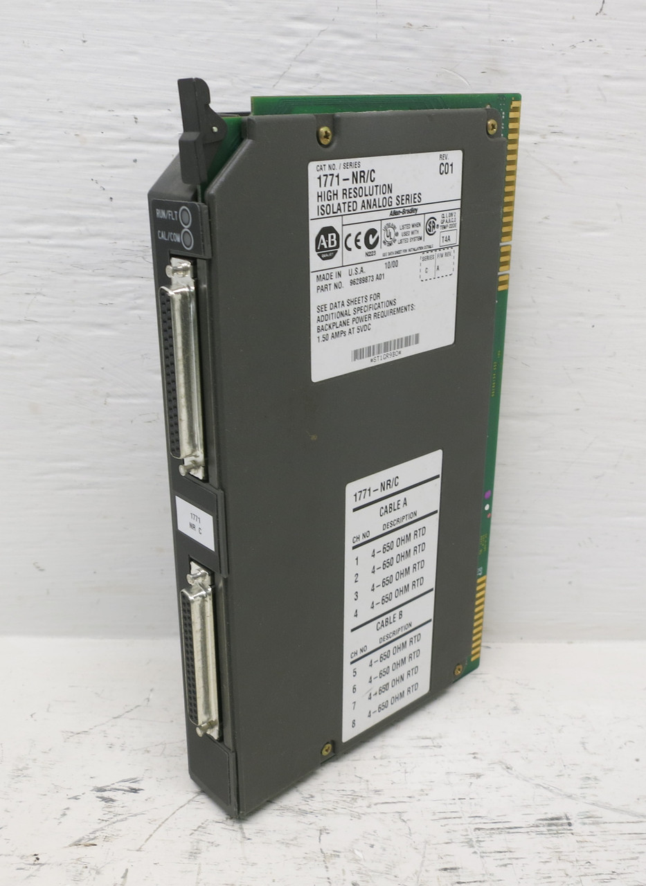 Allen Bradley 1771-NR Ser C Rev C01 FW A High Resolution Isolated Analog I/O PLC (DW7210-2)