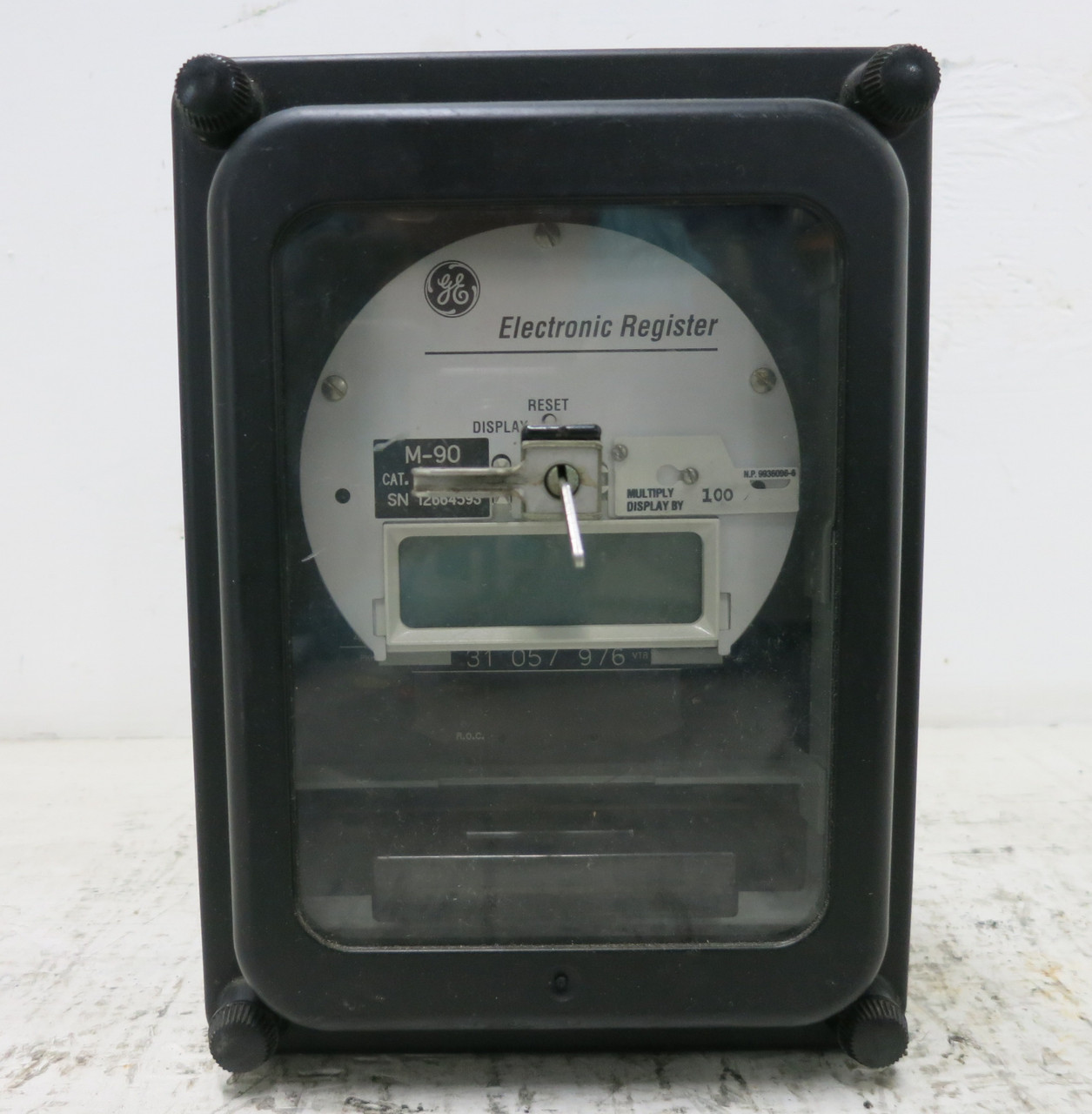 GE 703X067050 2 Stator Watthour Meter DSM-65 Relay 734X002003 M-90 Register (DW7215-1)
