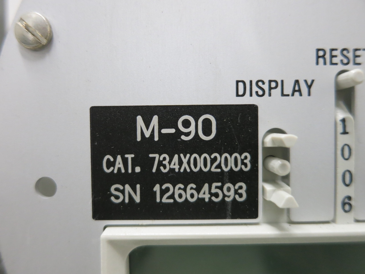 GE 703X067050 2 Stator Watthour Meter DSM-65 Relay 734X002003 M-90 Register (DW7215-1)