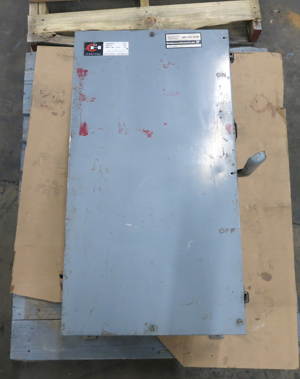 Cutler Hammer 4105H2315H 400A 600V Fusible Safety Switch Disconnect 400 Amp (DW7227-1)