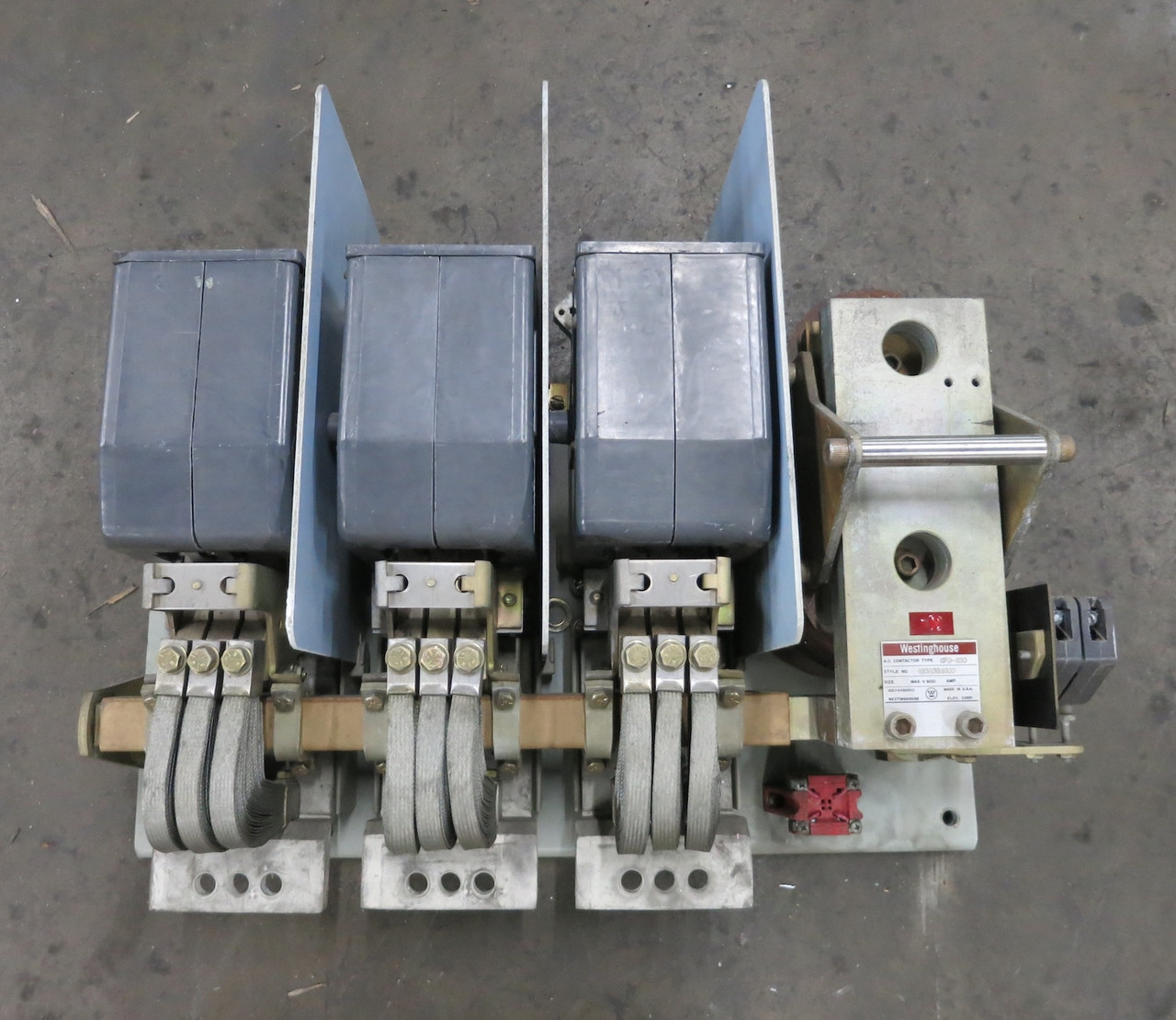 Westinghouse 455A586G03 Size 8 GPD-830 AC Motor Contactor 438C805G10 Coils (DW7230-3)