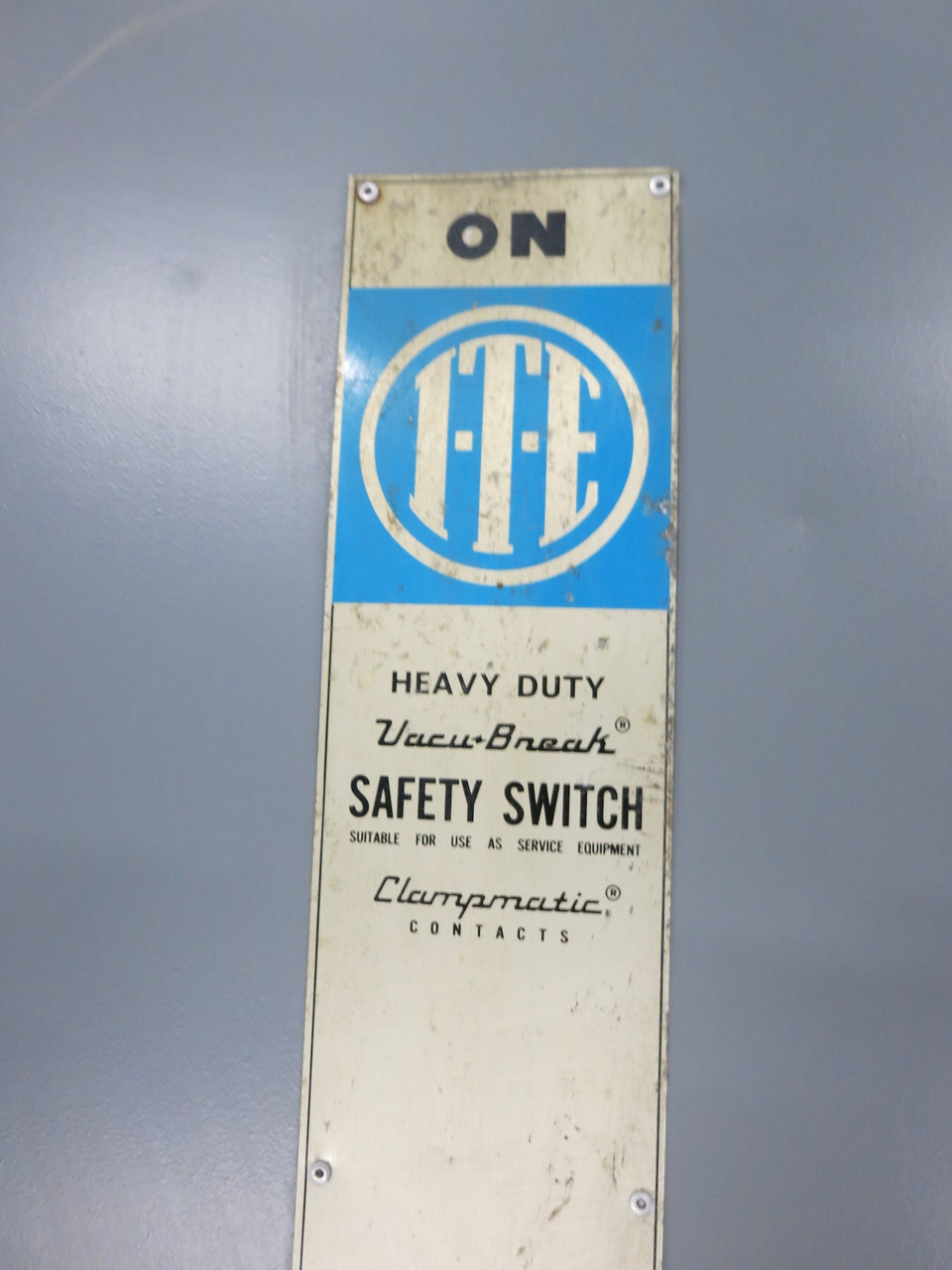 ITE SN458 1200A 600V Fusible Safety Switch Disconnect 1200 Amp SN-458 Heavy Duty (DW7233-1)