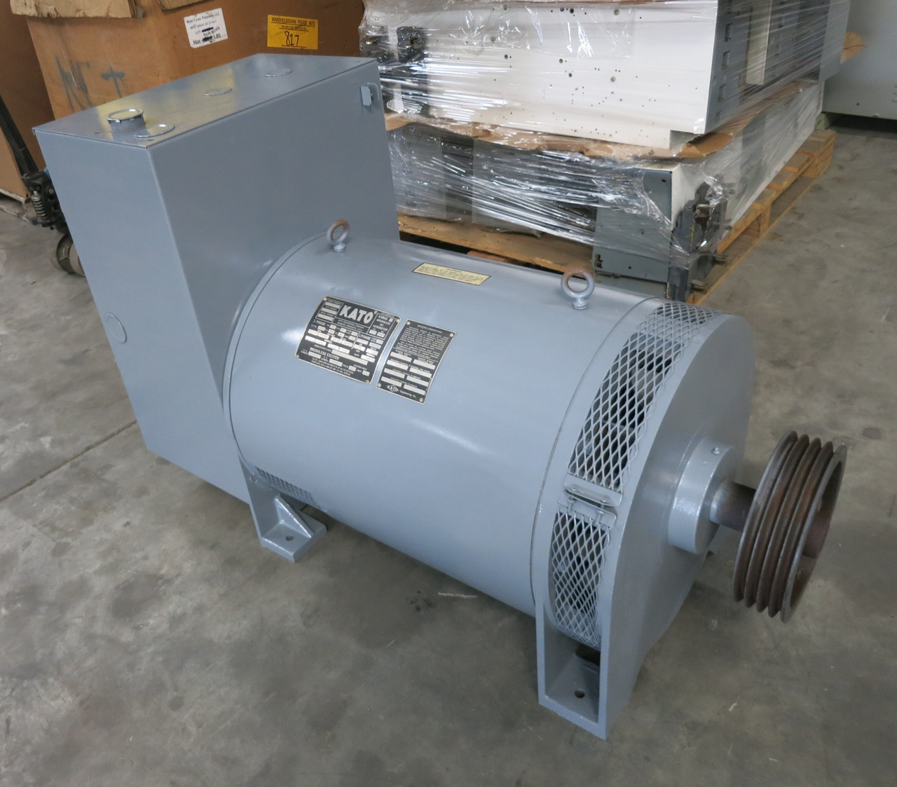 Image of KATO 100 kW 60EX9E Kamag 18 Brushless Generator Exciter Head End 16102-3 125 kVA