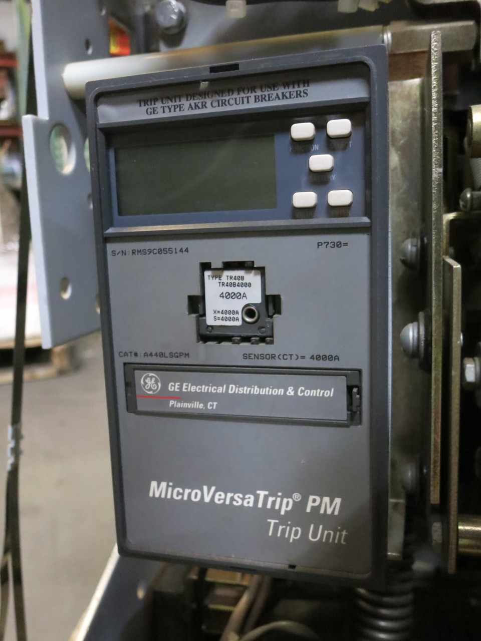 GE AKR-8D-100 4000A Air Breaker LSG MicroVersaTrip PM A440LSGPM 4000 Amp MO (DW7237-1)